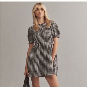 maeve anthropologie checkered dress